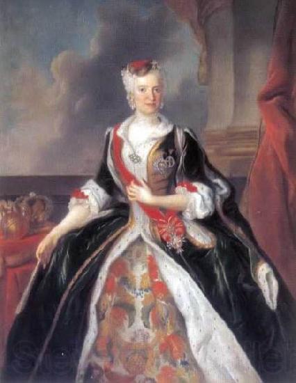 Louis de Silvestre Portrait of the Queen Maria Josepha in Polish costume Norge oil painting art